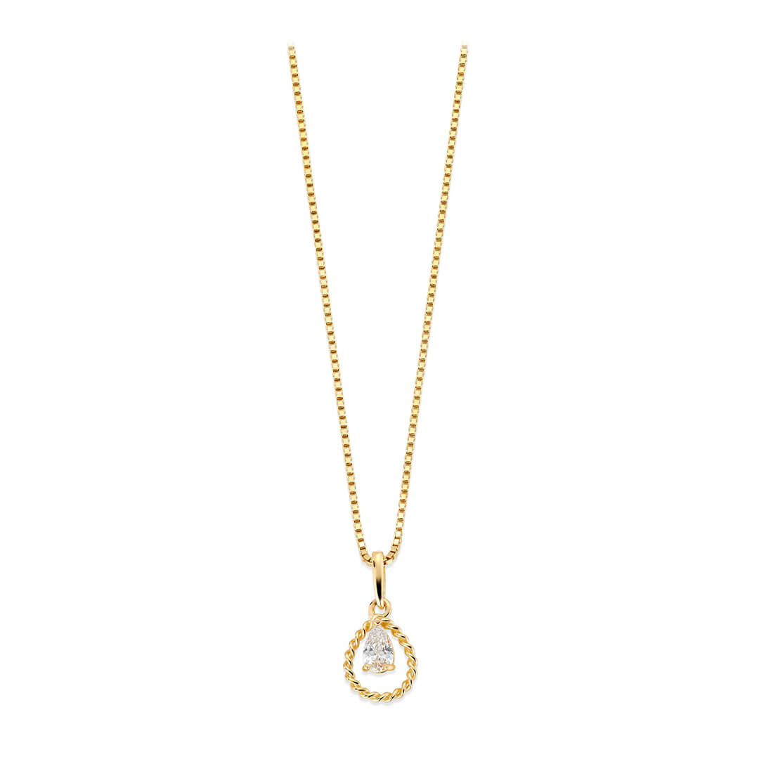 Halssmykke 375 Gult Gull