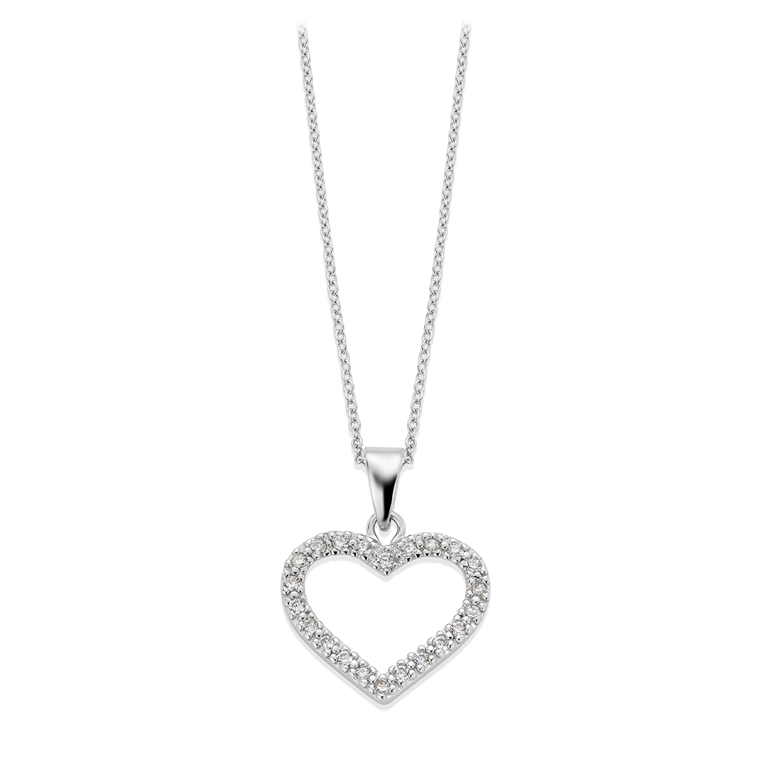 Halssmykke Hjerte 925 Sølv