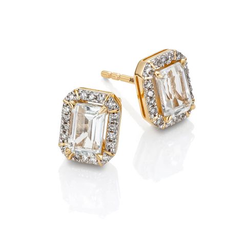 Diamantøredobber 585 Gult Gull 0,15 ct