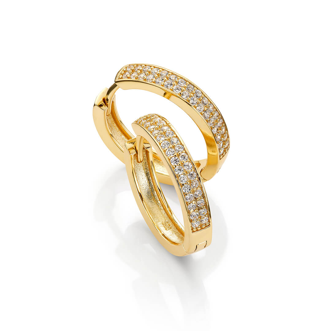 Øreringer 925 Forgylt Sølv 20 mm