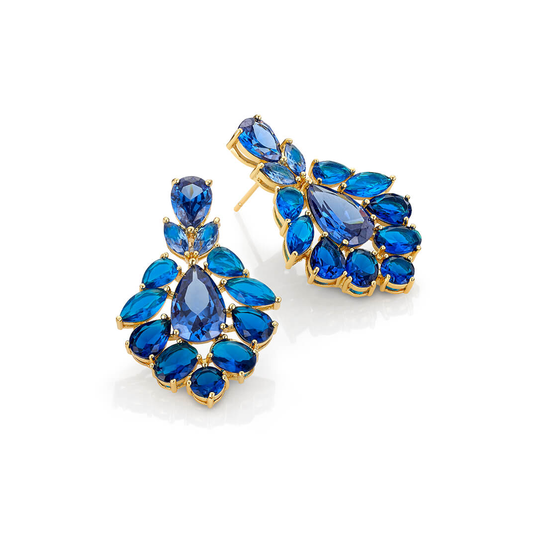 Øredobber Annet Metall Blå