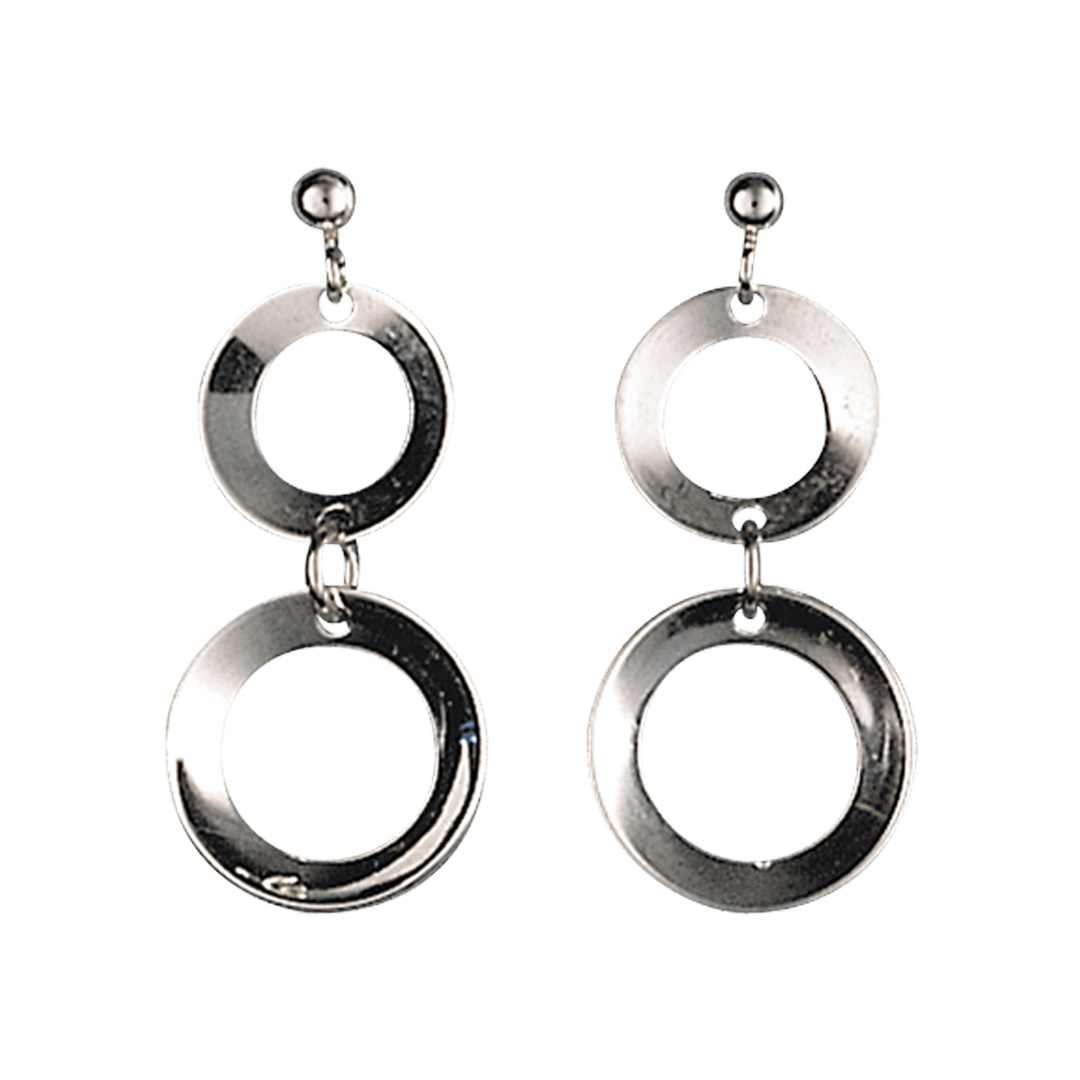 Øredobber Trønder 830 Hvitt Sølv