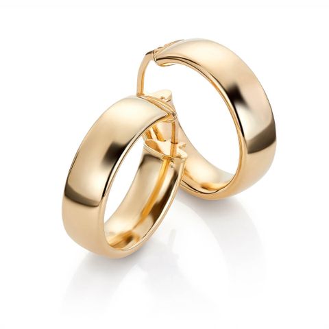 Øreringer 375 Gult Gull