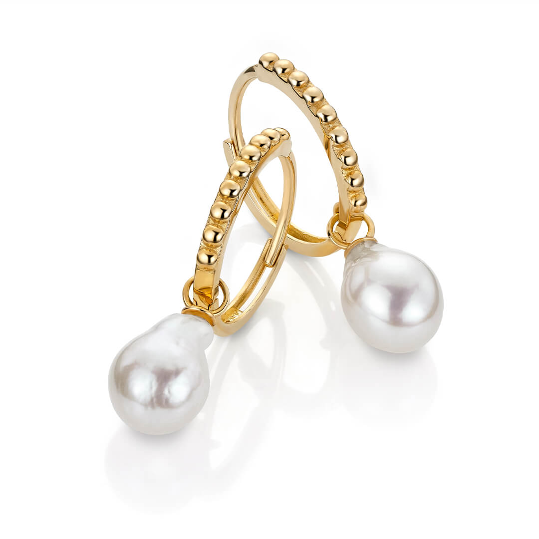 Øreringer 375 Gult Gull