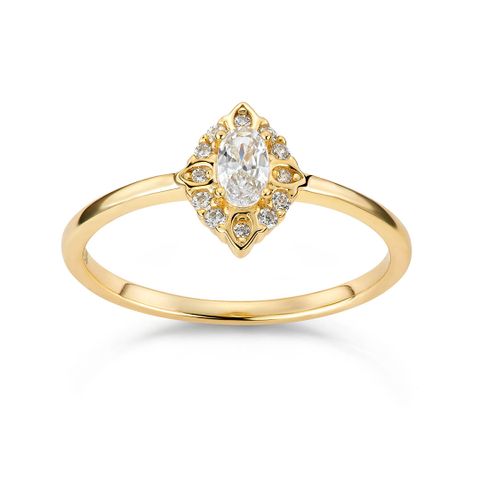 Ring 925 Forgylt Sølv