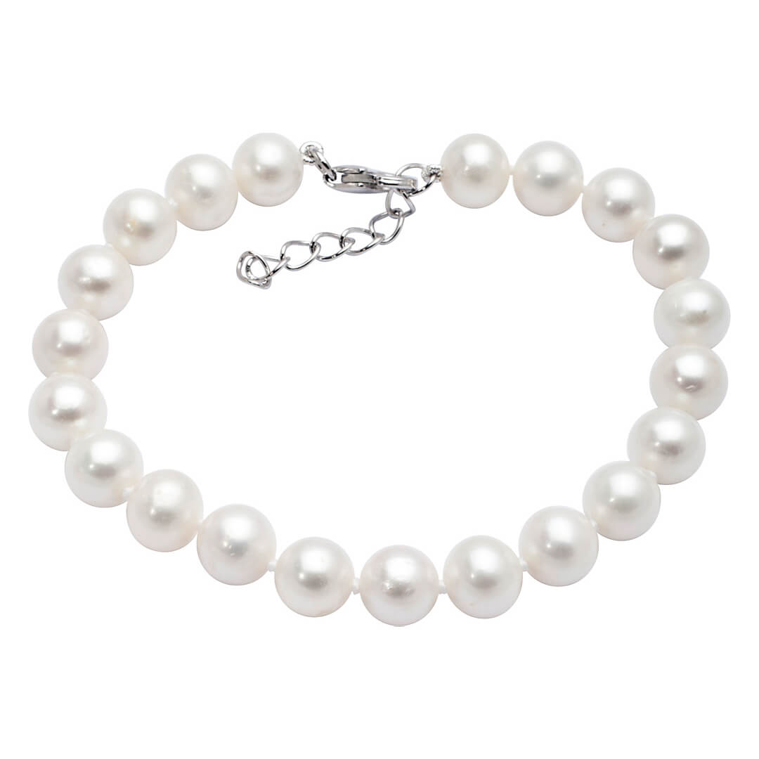 Perlearmbånd 925 Sølv 8-8,5 mm
