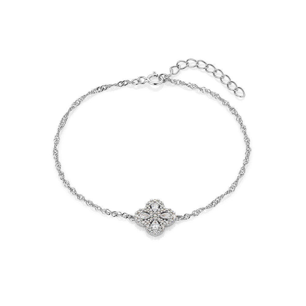 Armbånd Kløver 925 Sølv