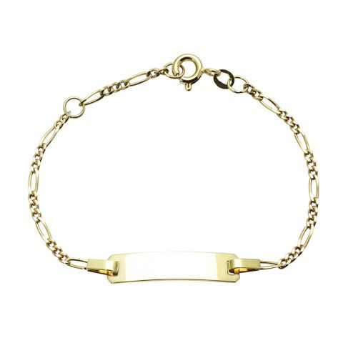 Armbånd Plate 375 Gult Gull