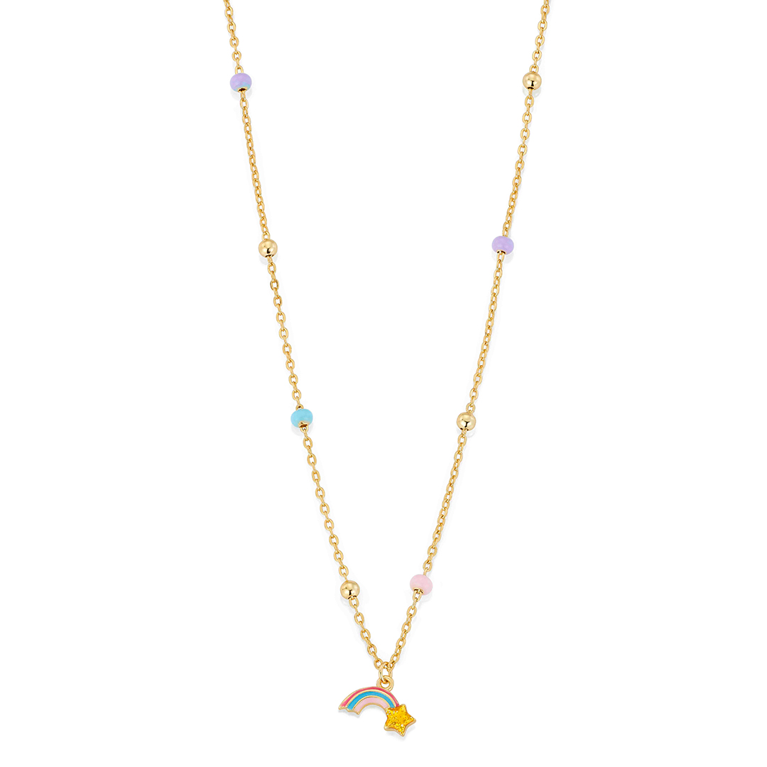 Halssmykke Regnbue 925 Forgylt Sølv