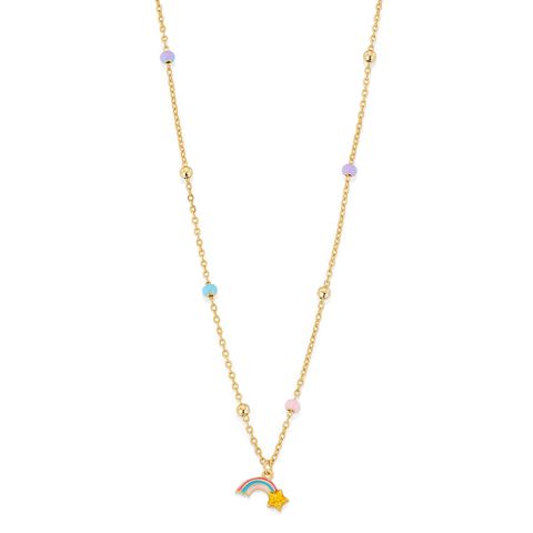 Halssmykke Regnbue 925 Forgylt Sølv