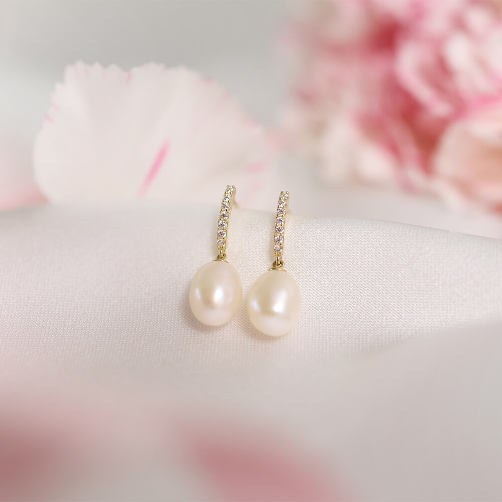 Øredobber 375 Gult Gull