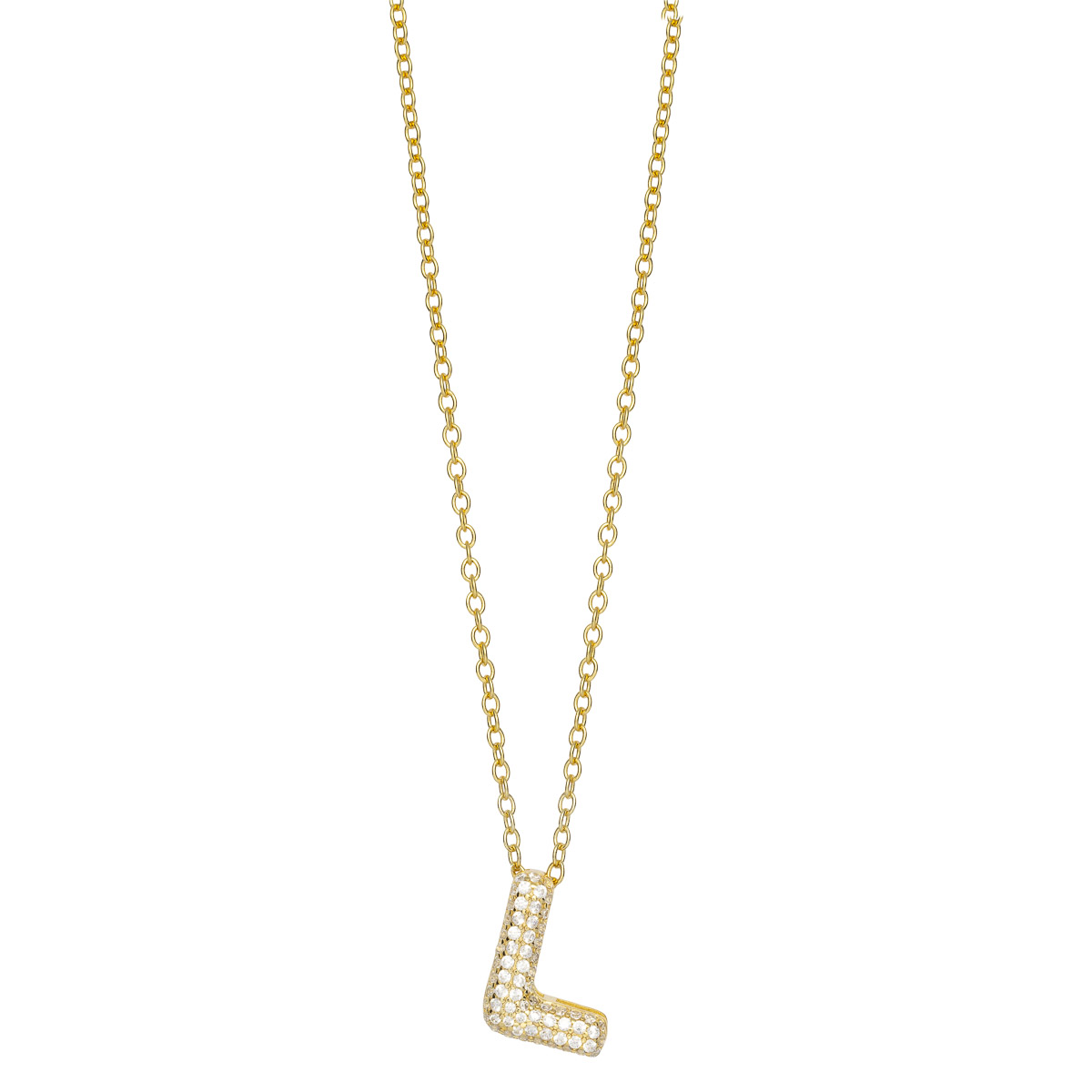 Halssmykke L 925 Forgylt Sølv