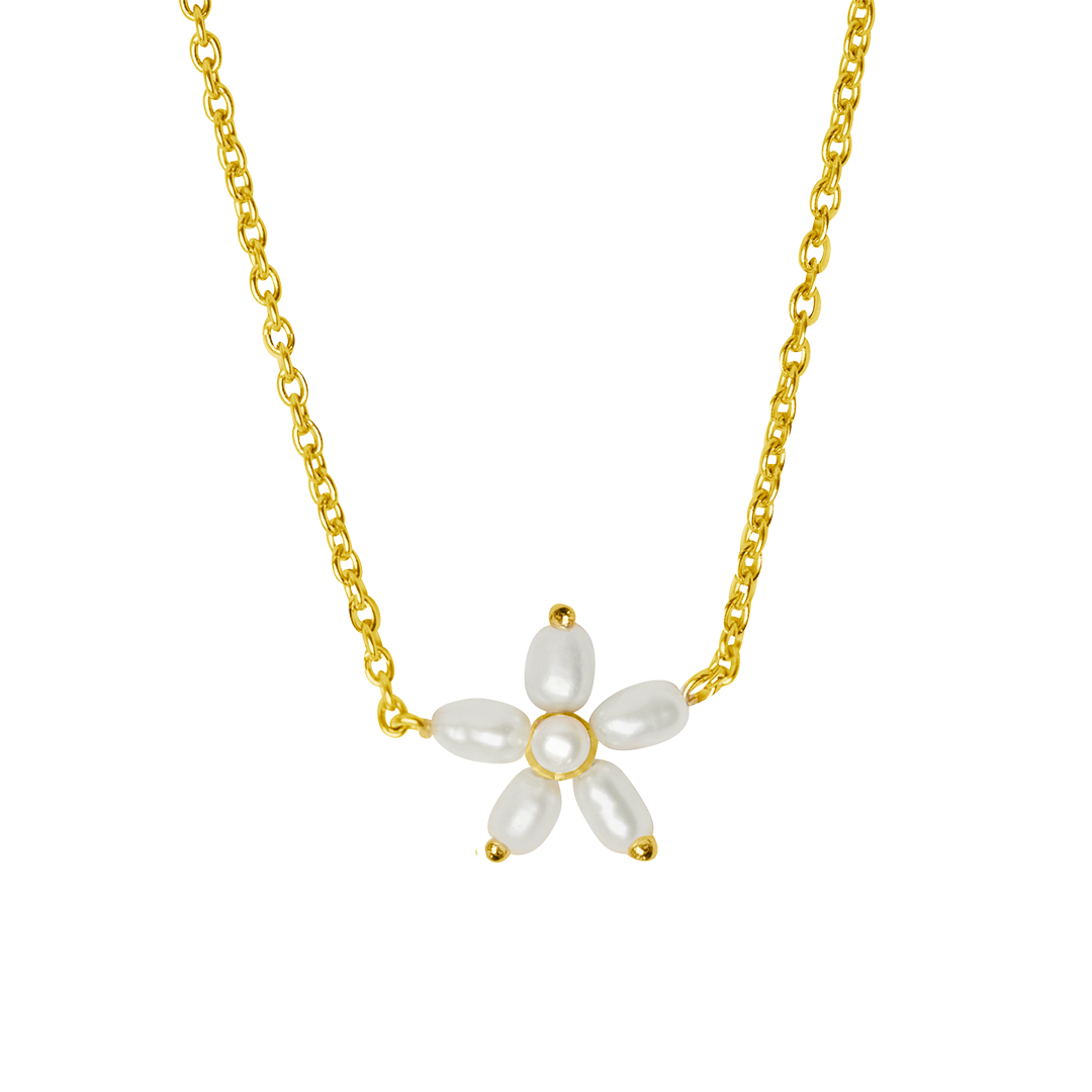 Pearl Signature Halssmykke 925 Forgylt Sølv