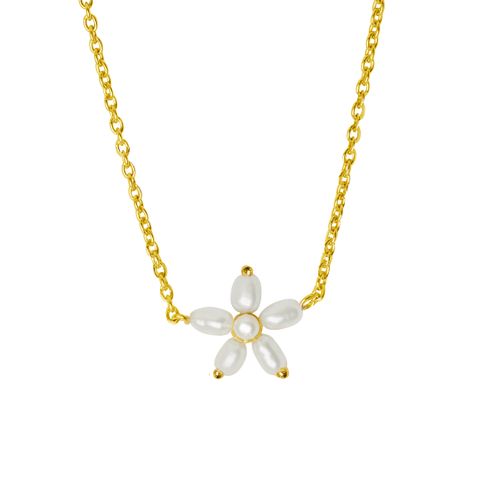 Pearl Signature Halssmykke 925 Forgylt Sølv