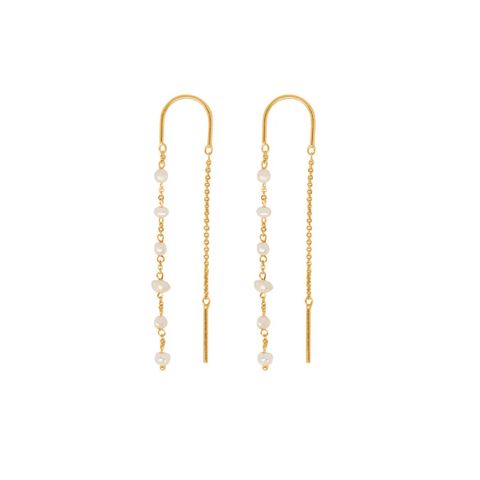 Scarlett Ferskvannsperler 925 Forgylt Sølv