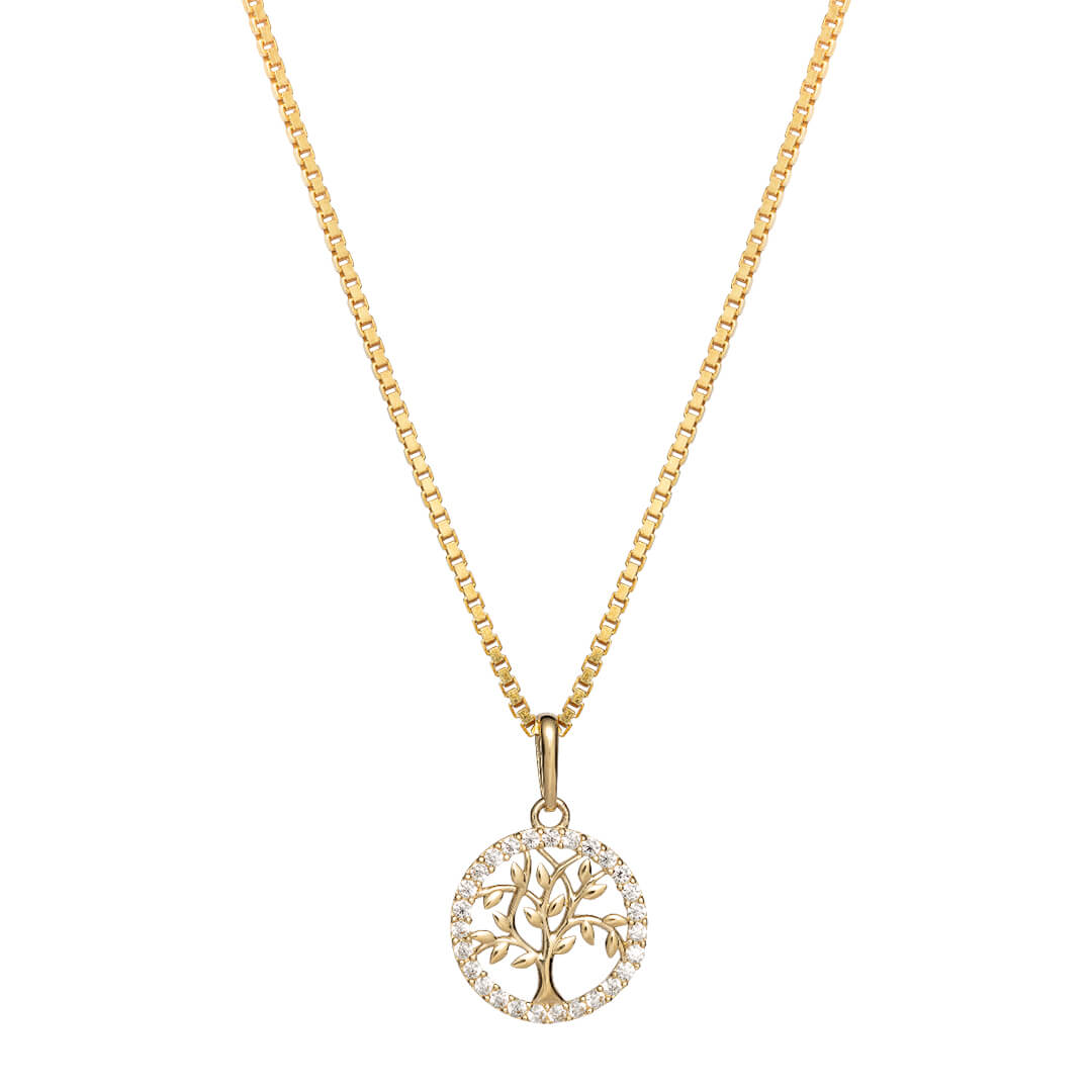 KRISTIN Halssmykke 375 Gult Gull