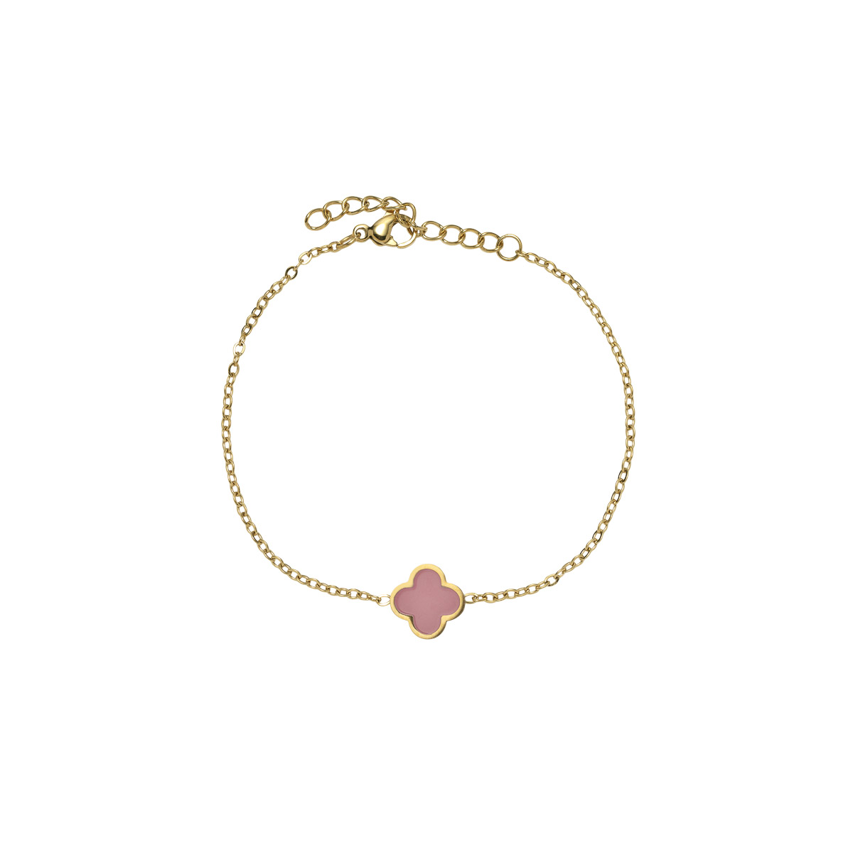 MERETE Armbånd Gullfarget Stål Rosa