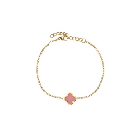 MERETE Armbånd Gullfarget Stål Rosa