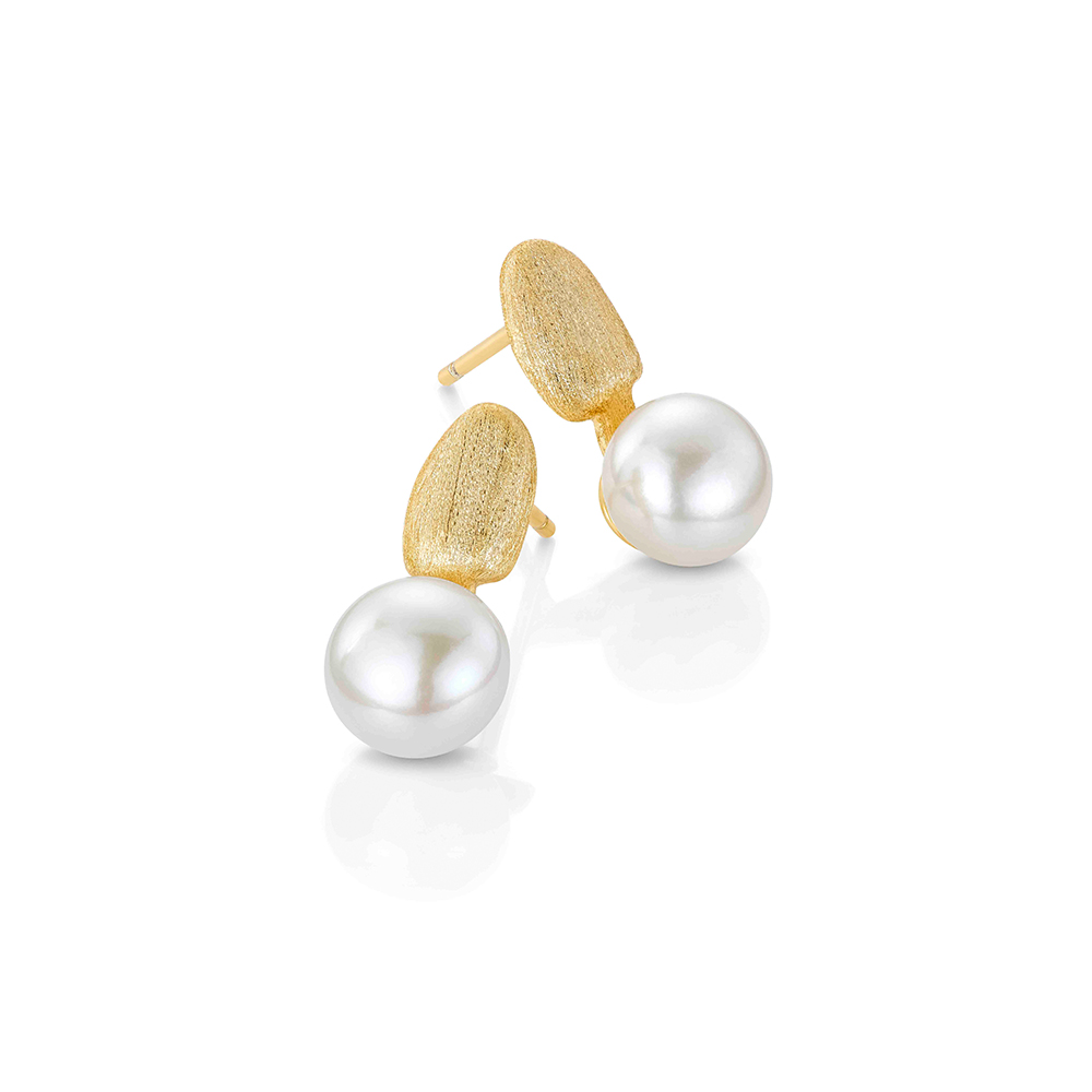 EDLE Øredobber 925 Forgylt Sølv