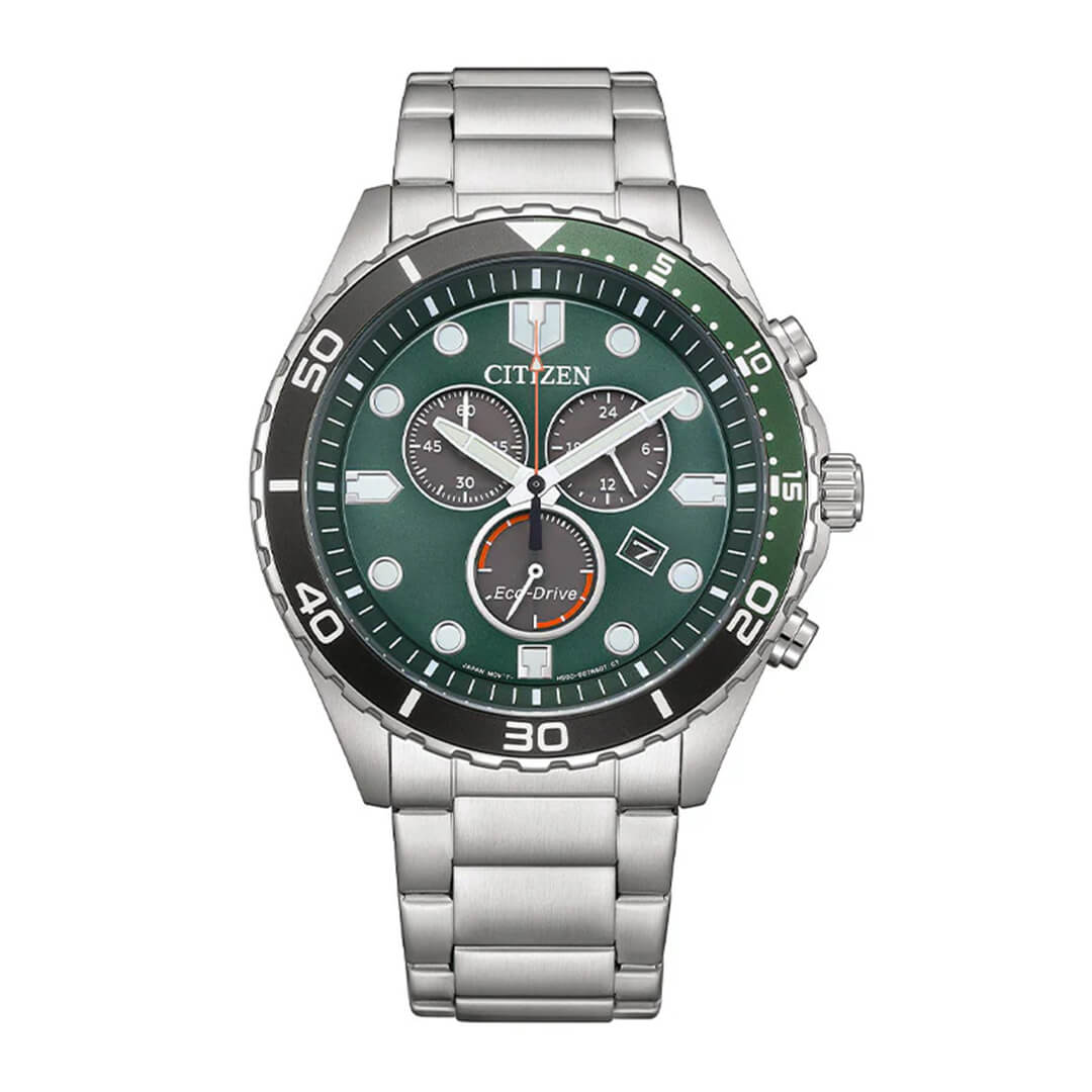 Aqua Eco-Drive Grønn 43 mm