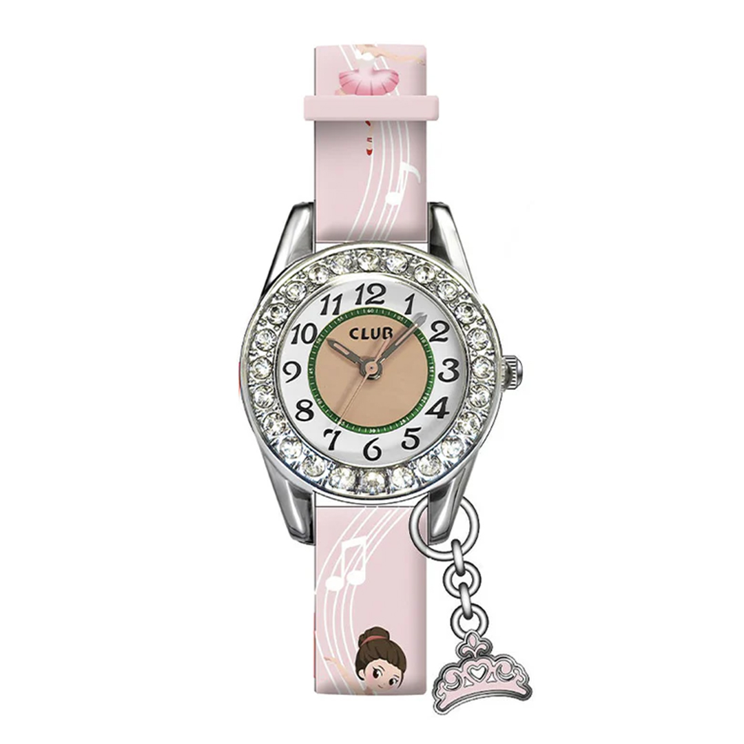 Barneklokke Ballerina Rosa 28 mm