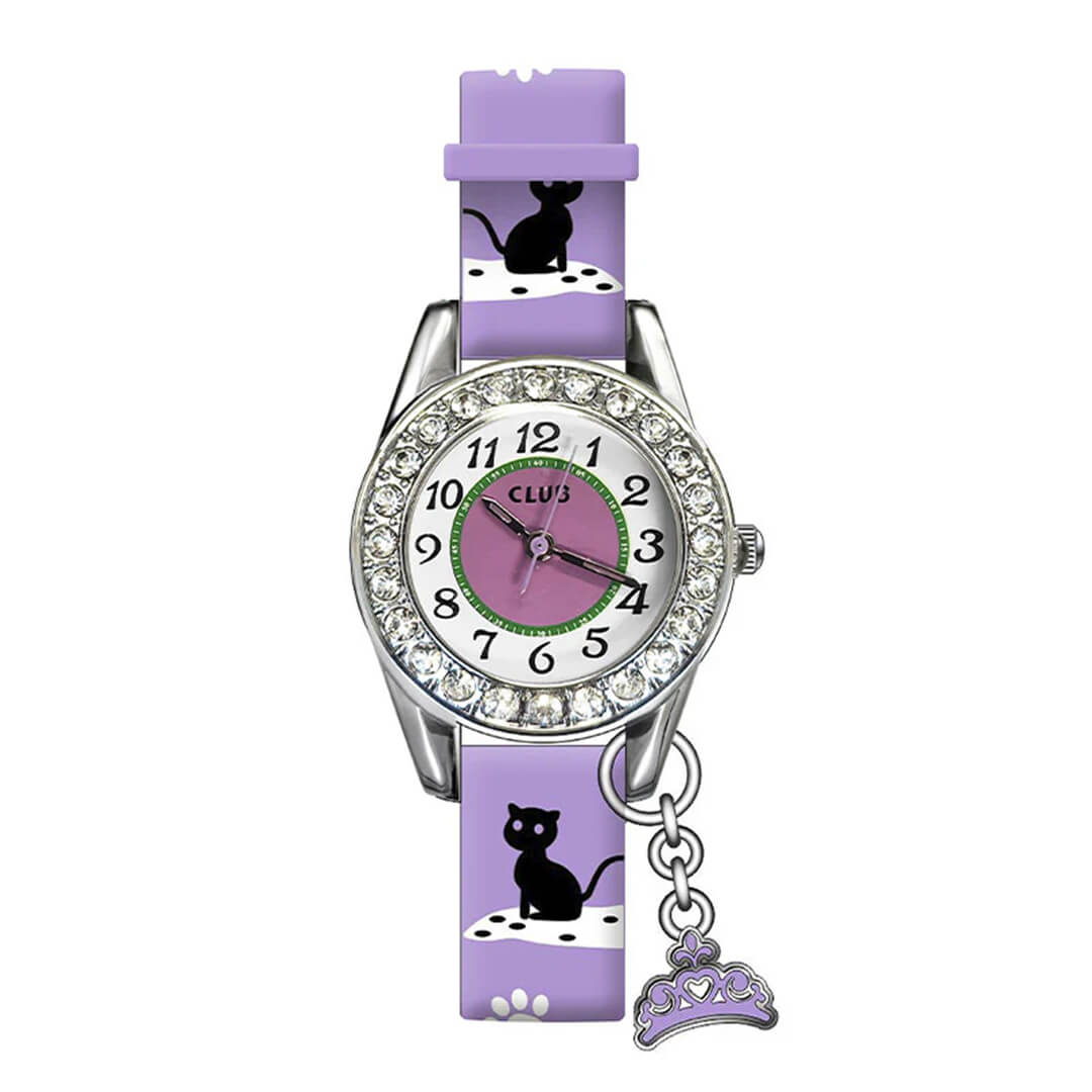 Barneklokke Katt Lilla 28 mm