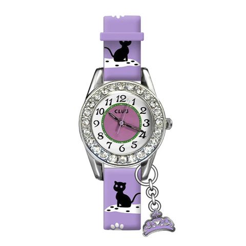 Barneklokke Katt Lilla 28 mm