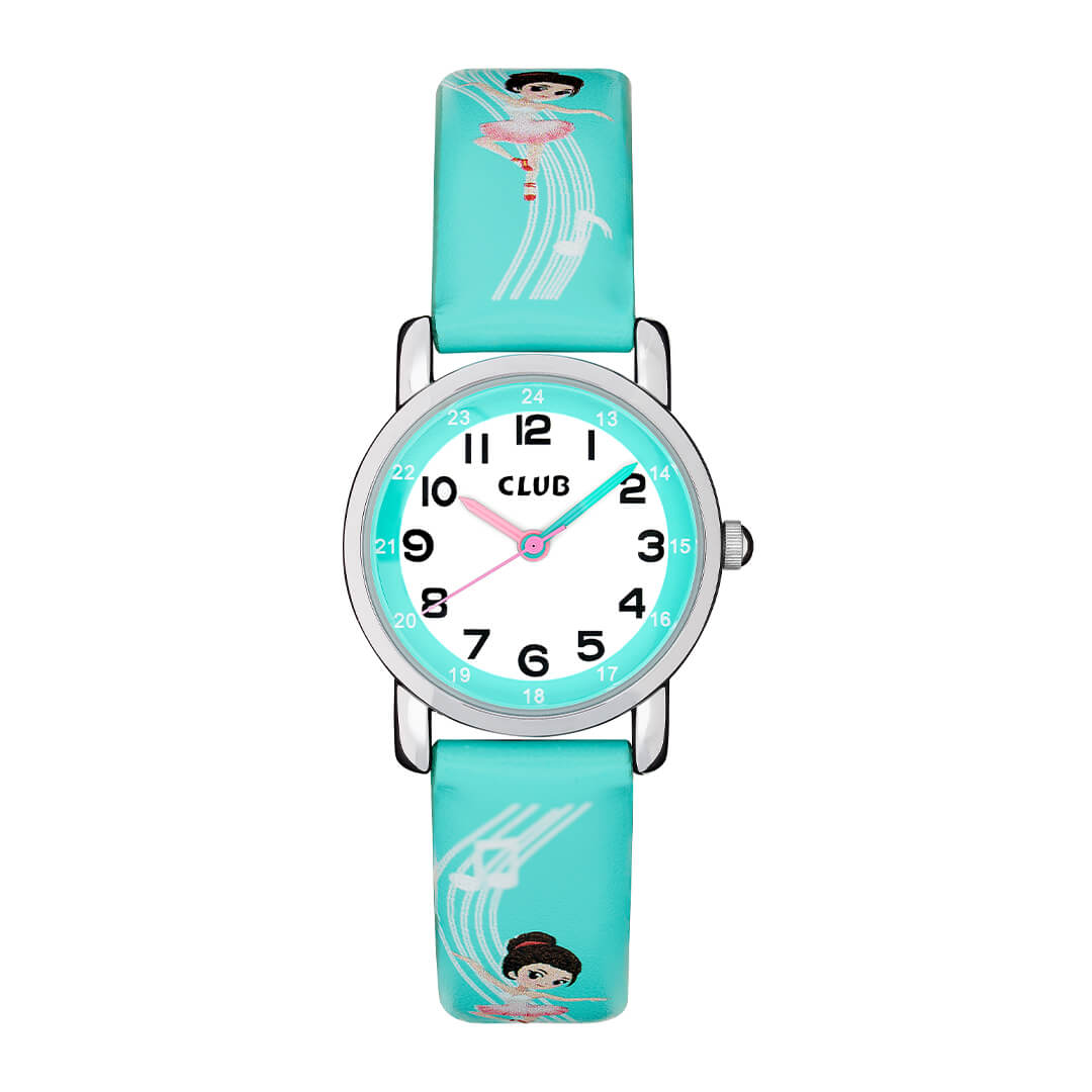 Barneklokke Ballerina Turkis 27 mm