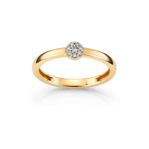 MARY Diamantring 375 Gult Gull 0,06 ct