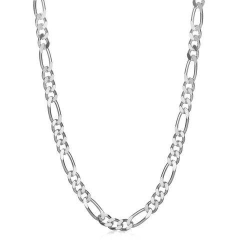 Figarokjede 925 Sølv 6,8 mm 55 cm