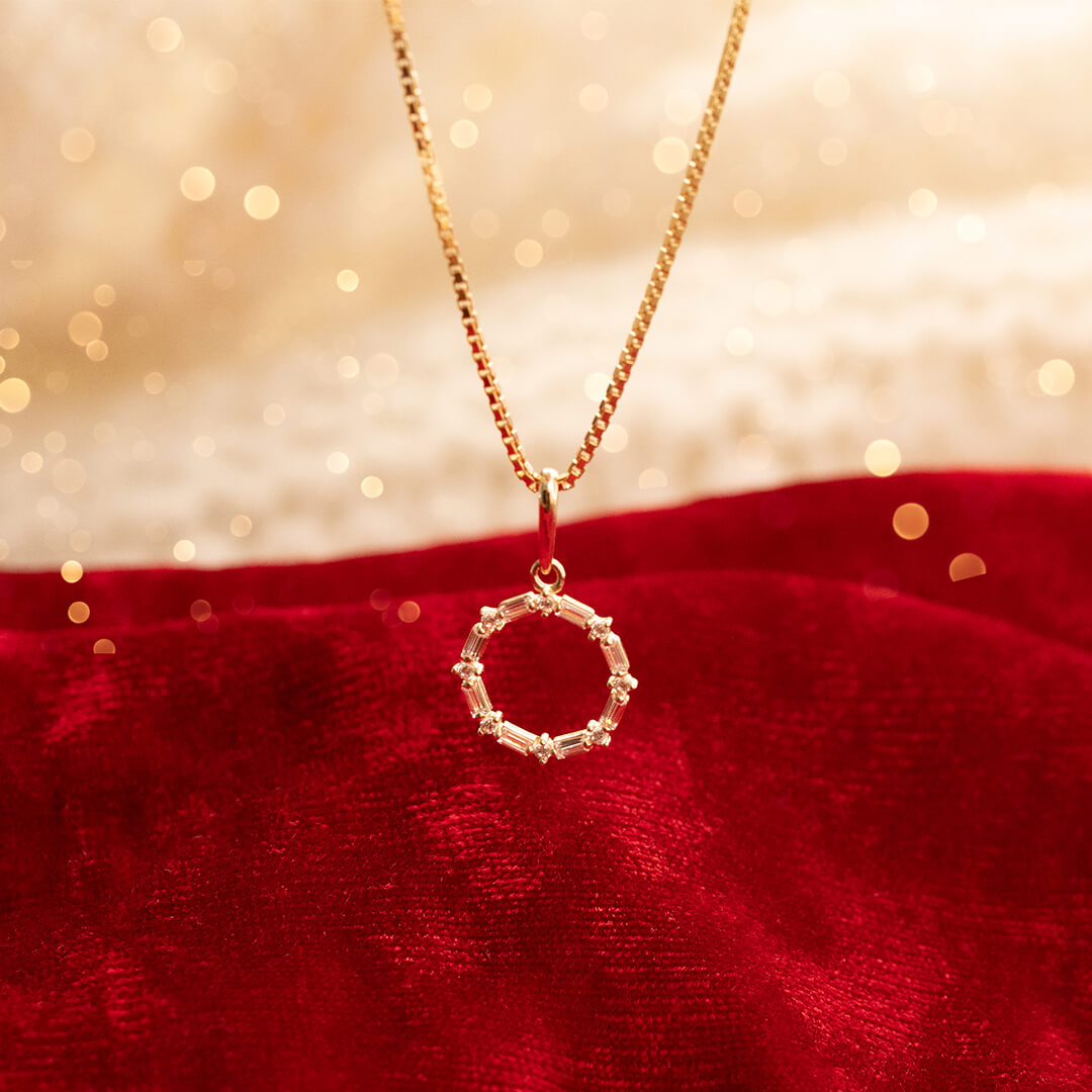 Halssmykke 375 Gult Gull