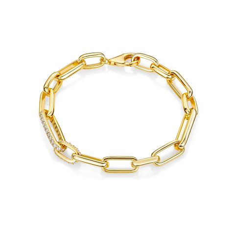 Armbånd 925 Forgylt Sølv