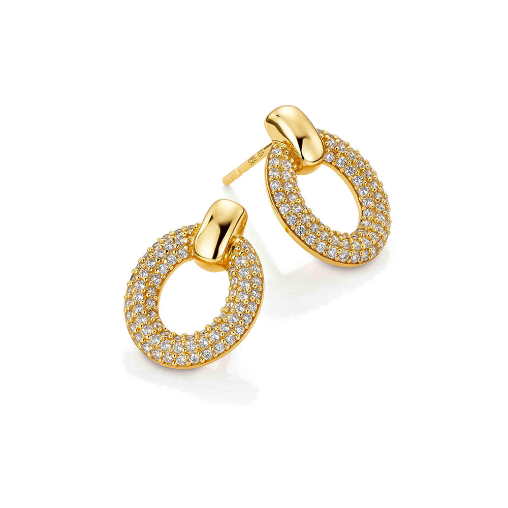 Øredobber 925 Forgylt Sølv