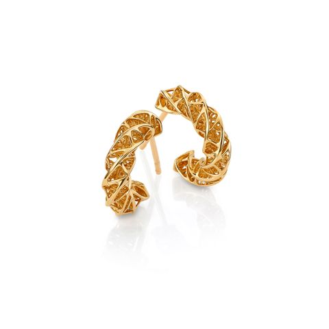 Øreringer 585 Gult Gull