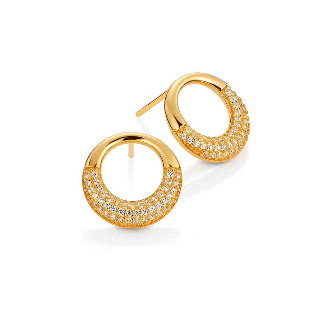 Øredobber 925 Forgylt Sølv