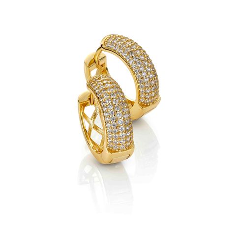 Øreringer 925 Forgylt Sølv