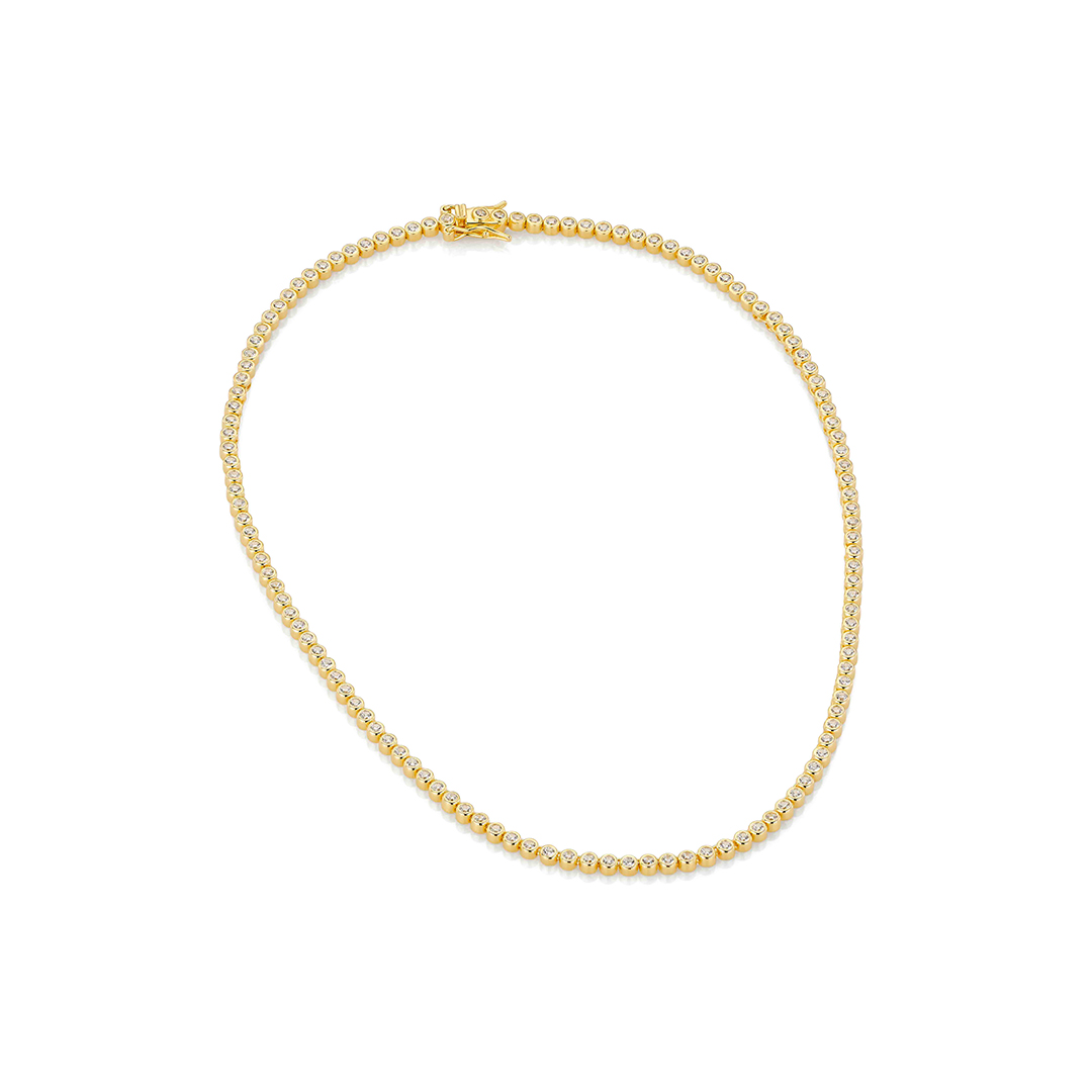 Halskjede 925 Forgylt Sølv