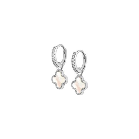 Øreringer Kløver 925 Sølv