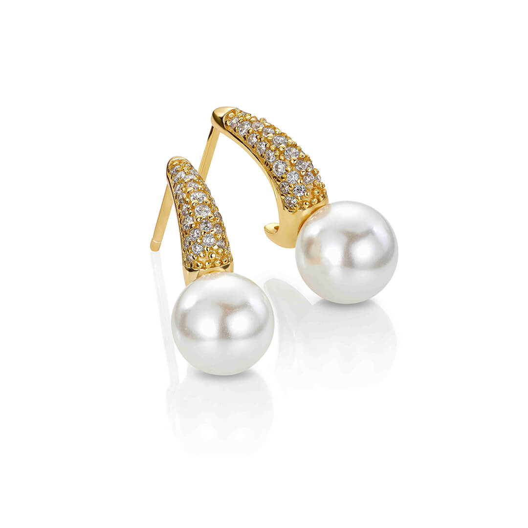 Øreringer 925 Forgylt Sølv