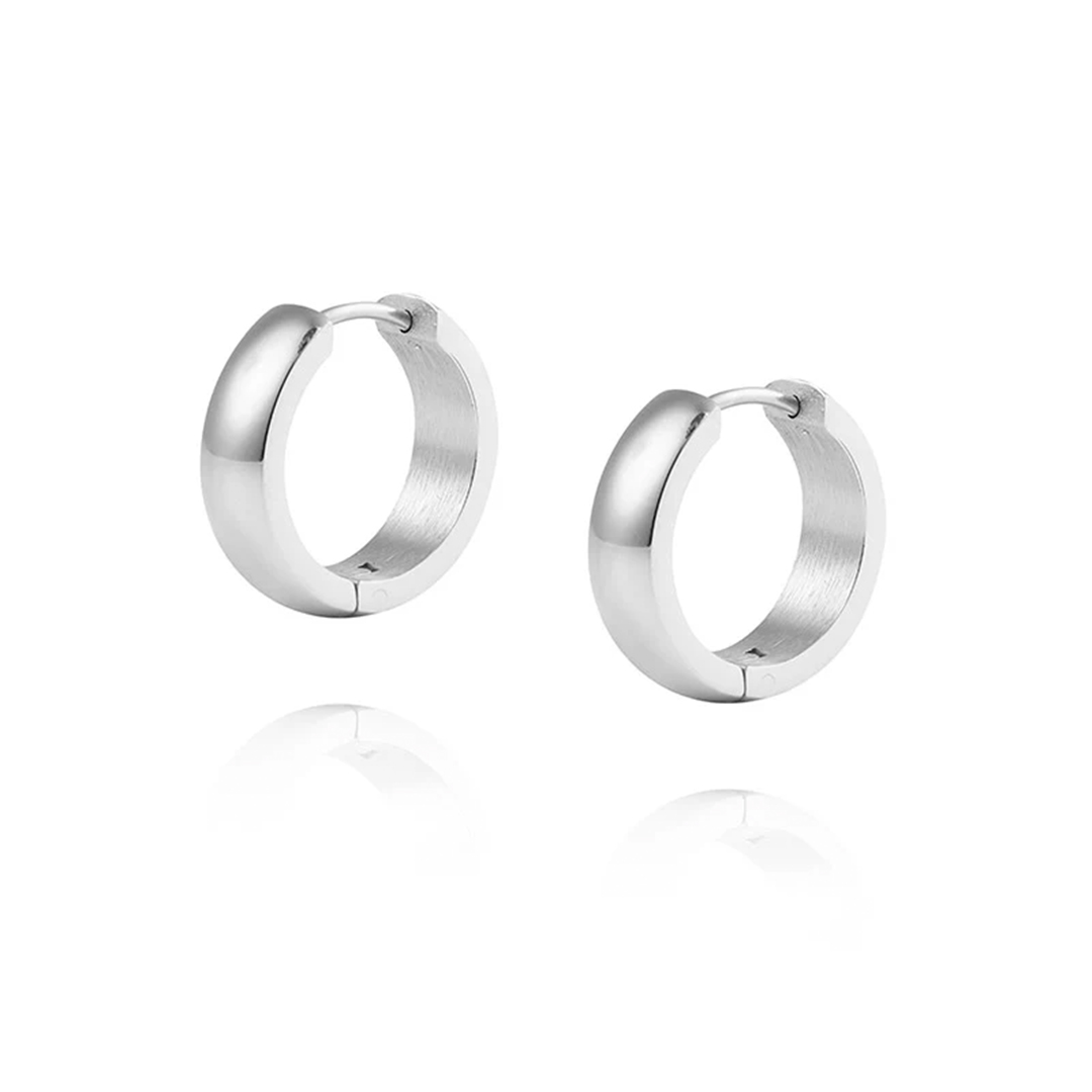 Chunky Øreringer Stål 18 mm
