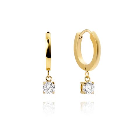 Jolie Øreringer Gullfarget Stål