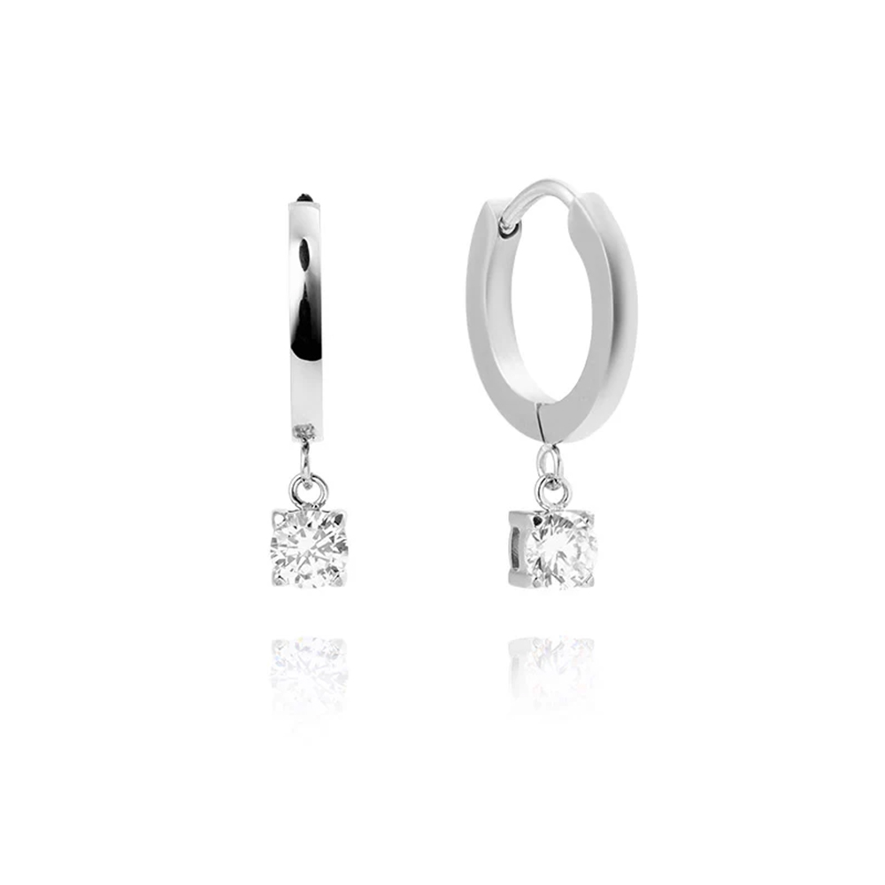 Jolie Øreringer Sølvfarget Stål