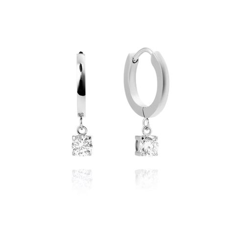 Jolie Øreringer Sølvfarget Stål