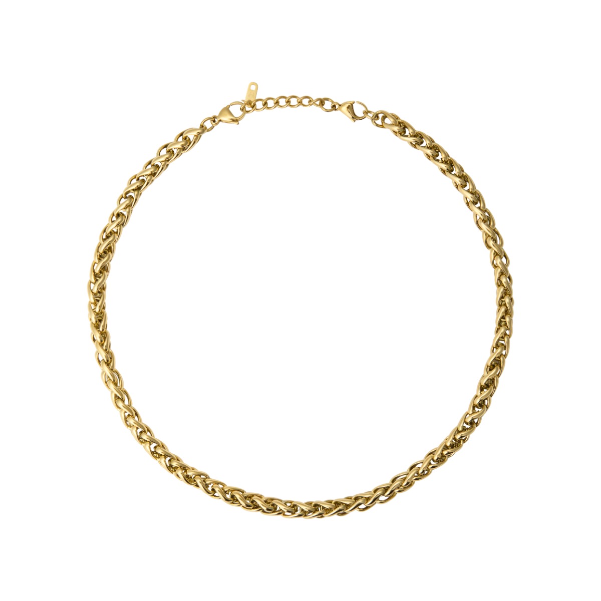 Rebel Chain Halskjede Gullfarget Stål