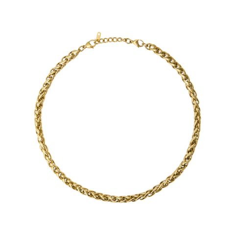 Rebel Chain Halskjede Gullfarget Stål