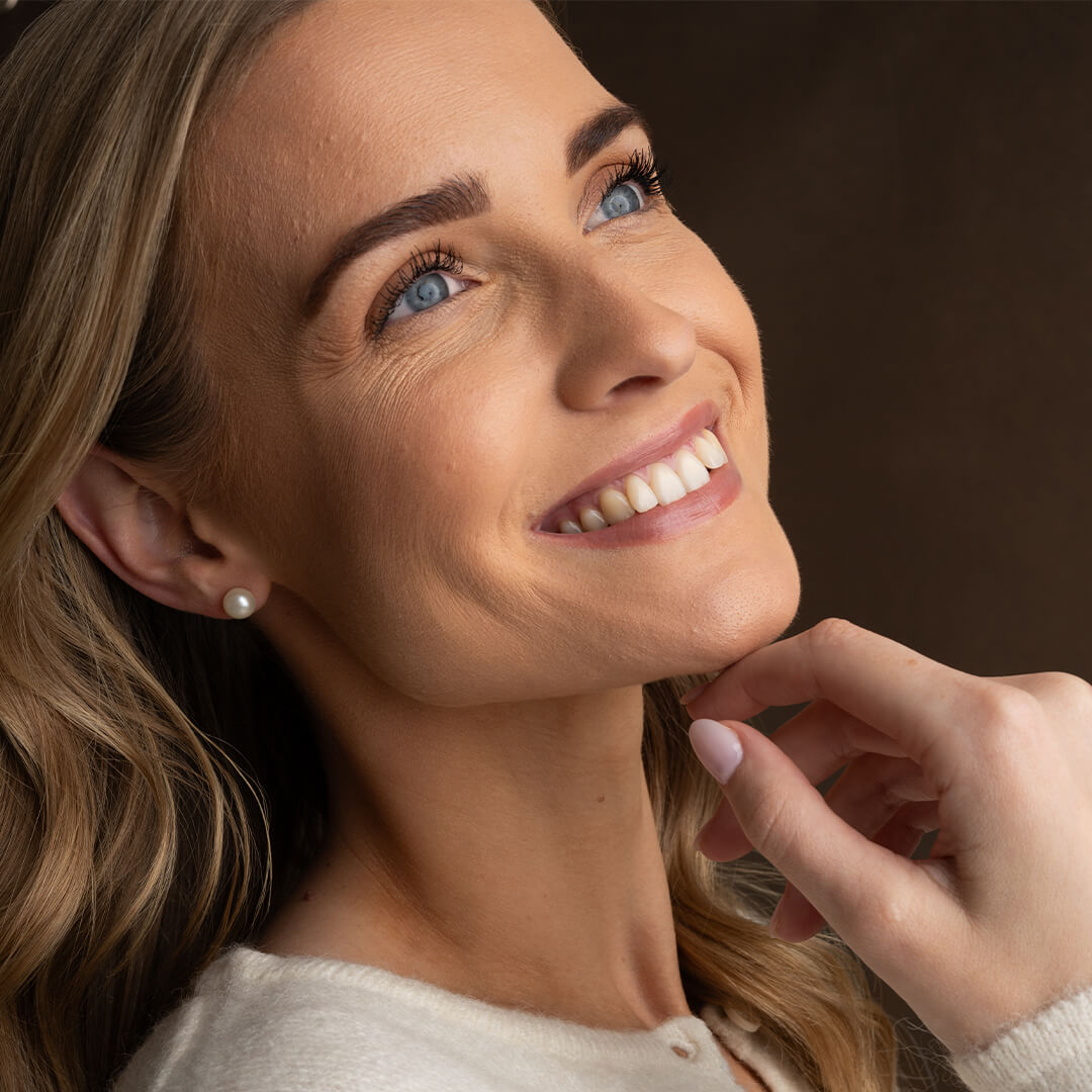 Øredobber Ferskvannsperle 925 Sølv 8-8.5 mm