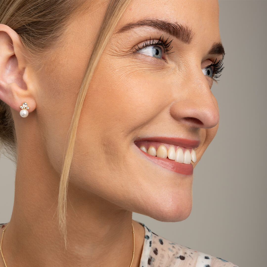 Øredobber 925 Forgylt Sølv