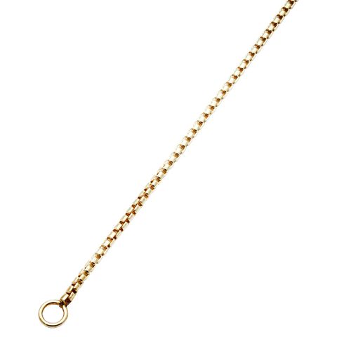 Veneziansk Fasettkjede 925 Forgylt Sølv 50 cm