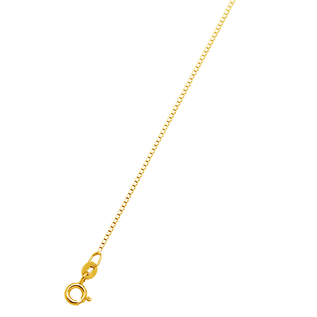 Veneziansk kjede 925 Forgylt Sølv 40 cm