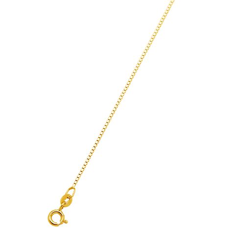 Veneziansk kjede 925 Forgylt Sølv 45 cm